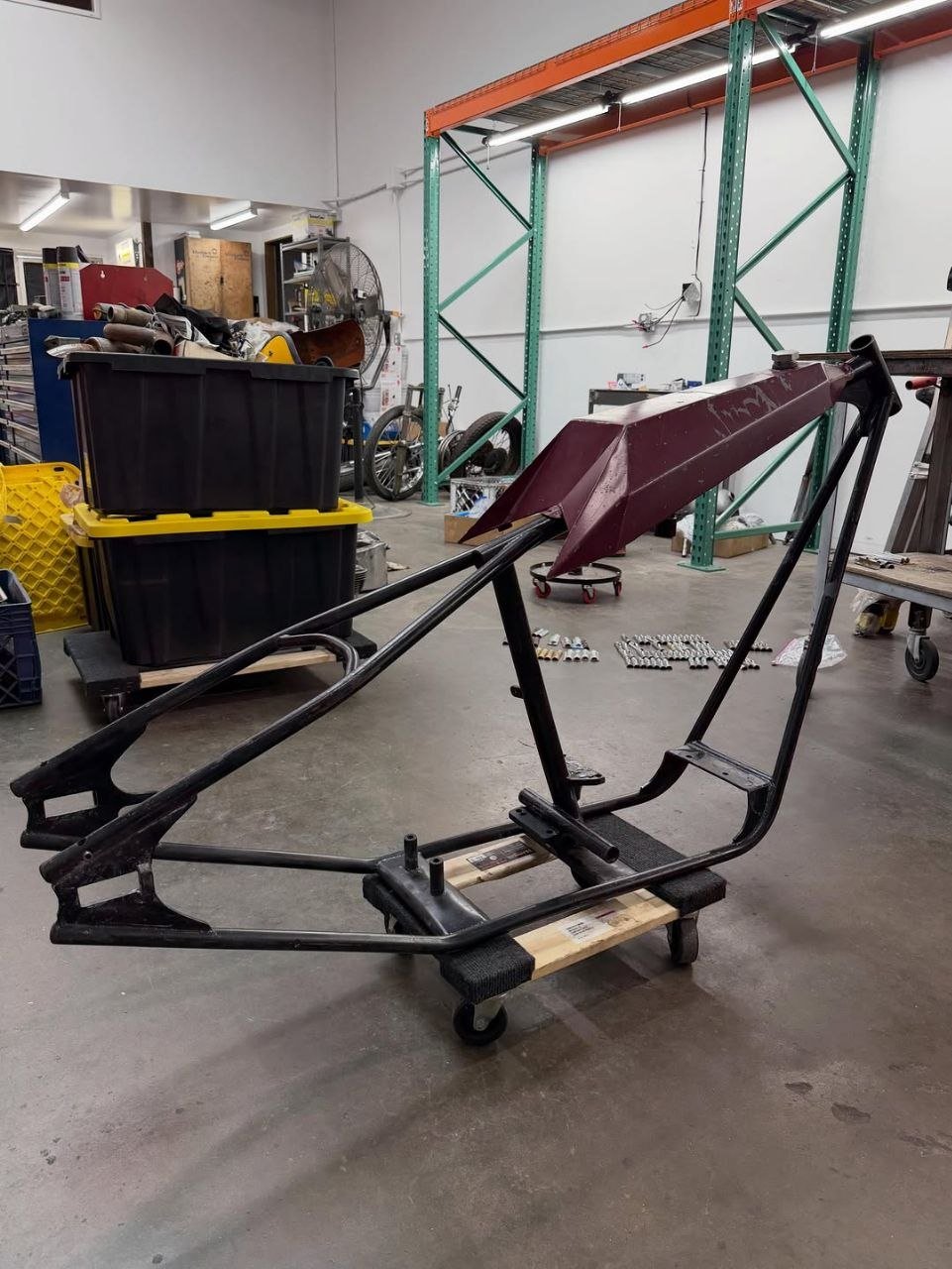 Original Arlen Ness Frame And Rocket Tank Set