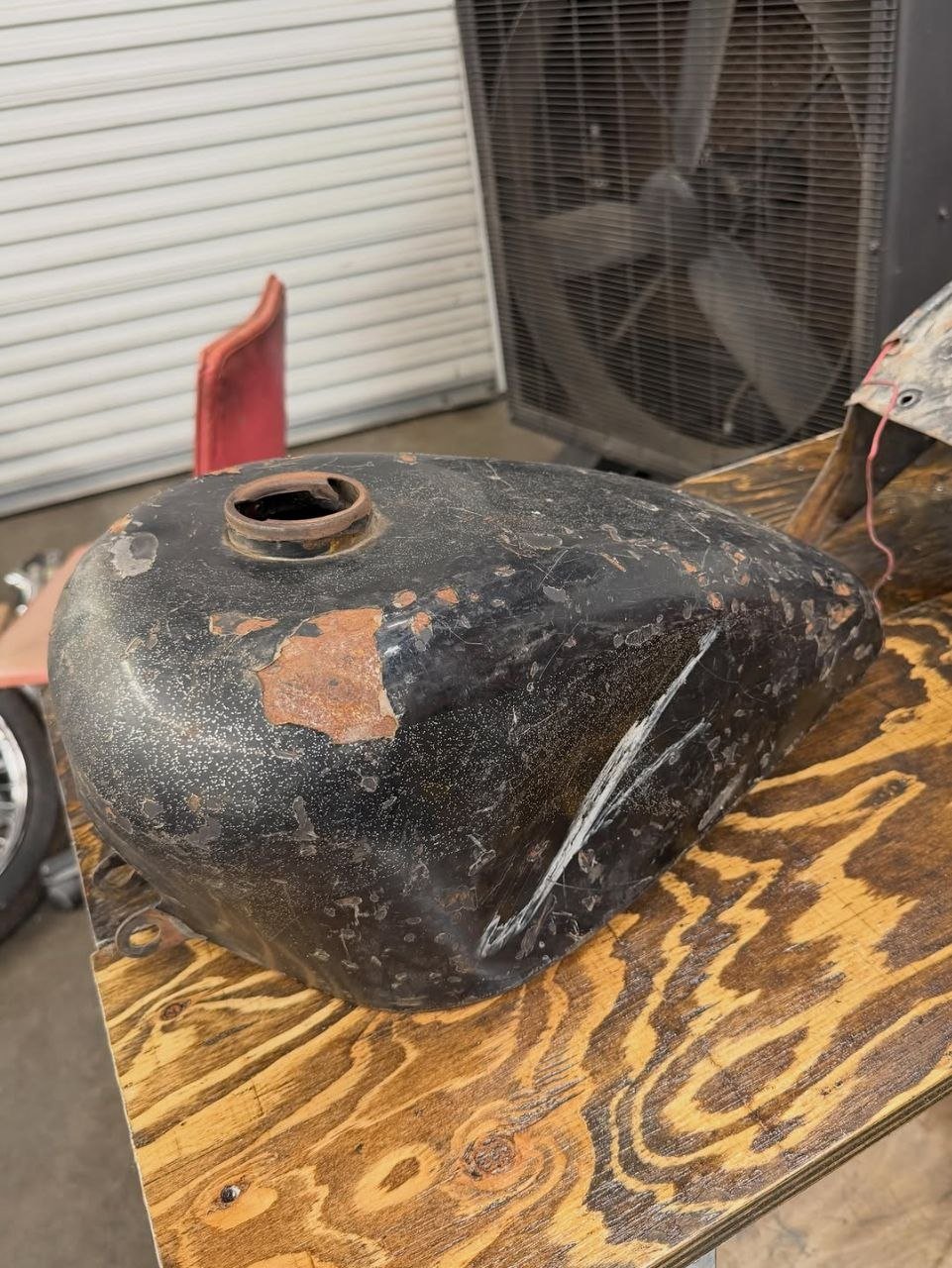 Original Crazy Frank Fender And Sportster Tank Set - Image 5