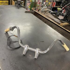 Old Chrome Bars and Risers Springer Wide Glide Setup