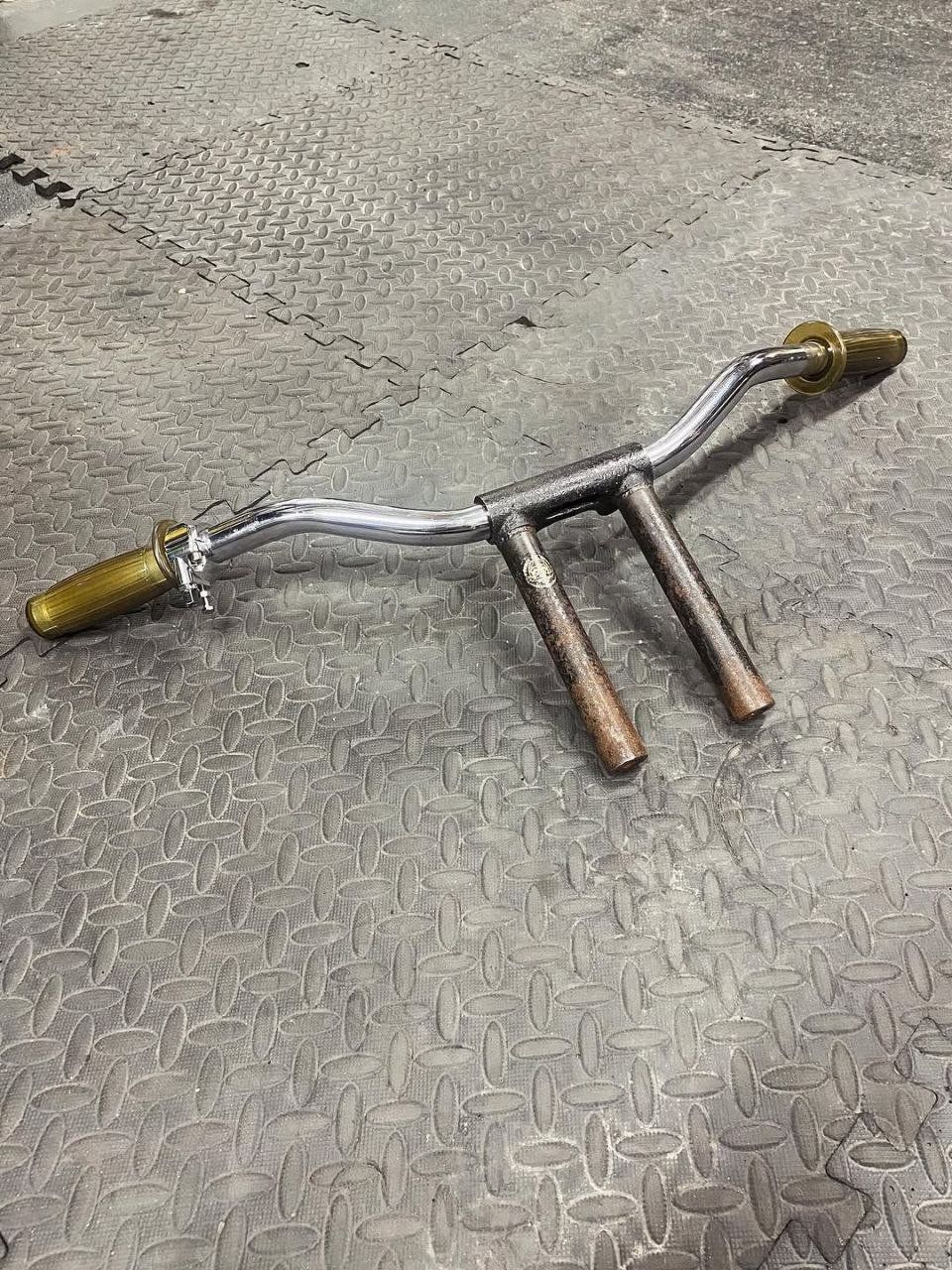 Rusty Moto Bars With 6.5 Inch Extended OGHD Riser - Image 2