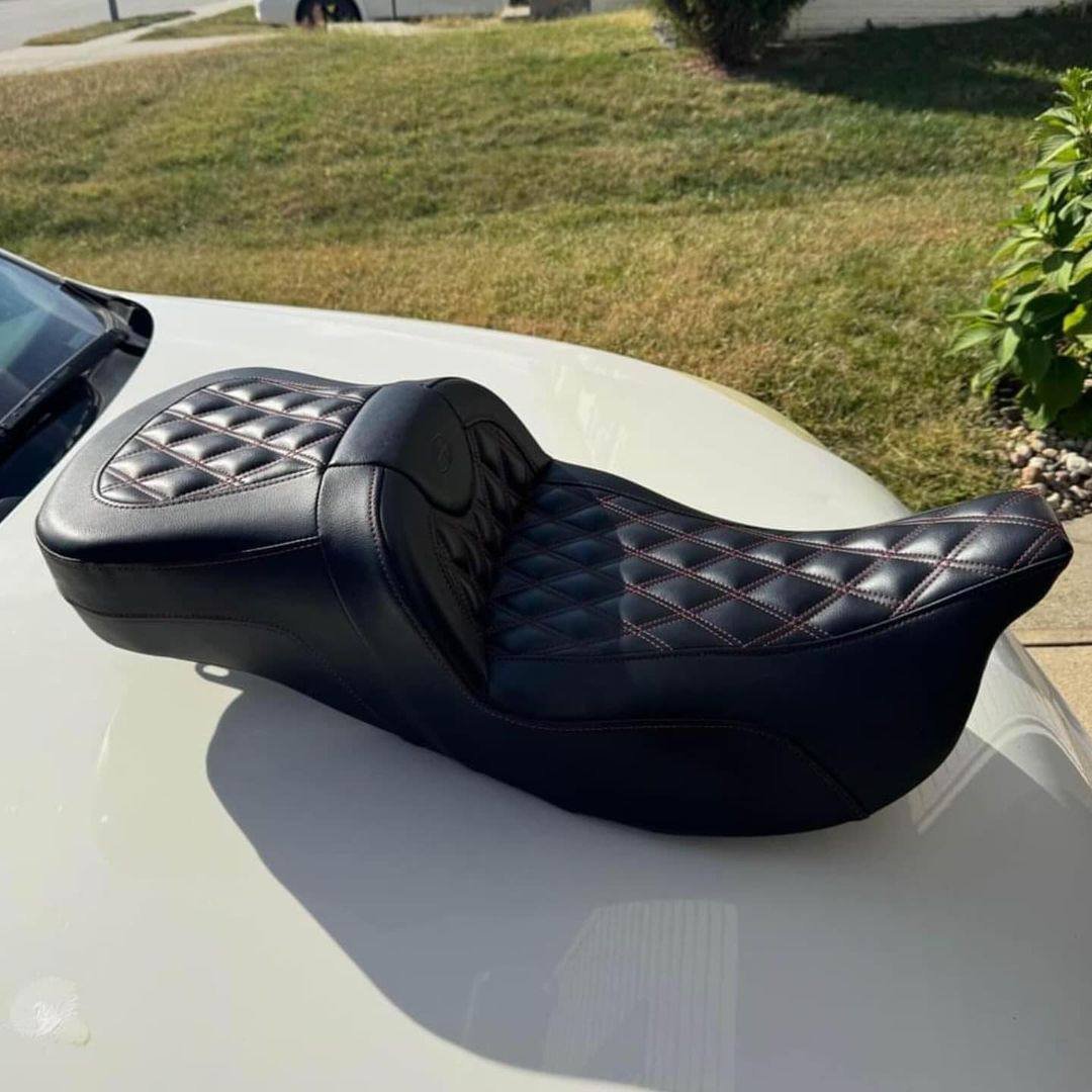 Saddlemen Road Sofa Extended Reach Seat For Harley Touring - Image 6