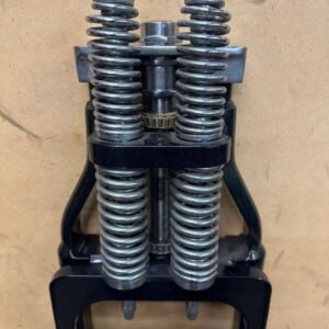 Standard length Paughco Springer front end. Black with chrome springs. Slight scratch shown in pic. $500 shipped
