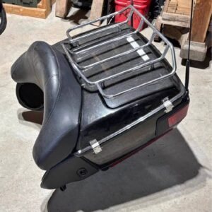 Harley-Davidson Motorcycle Trunk With Lights Luggage Rack and Backrest