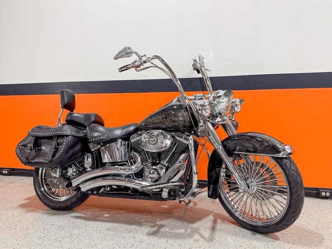 2004 Harley-Davidson Heritage Softail Classic FLSTCI Custom Paint And Apes
