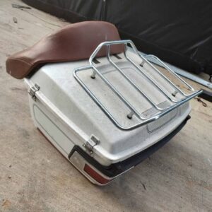 Harley-Davidson Tour Pack with speakers, luggage rack, and cup holder for 1997-2013 Touring motorcycles