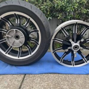 OEM Harley-Davidson Touring mag wheel set with ABS bearings for Road Glide, Street Glide, and Road King motorcycles