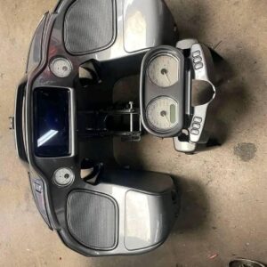 OEM complete Harley-Davidson Road Glide fairing assembly with speakers and brackets