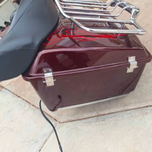 2010 Harley-Davidson Street Glide CVO Tour Pack with quick disconnect mount and auxiliary lights