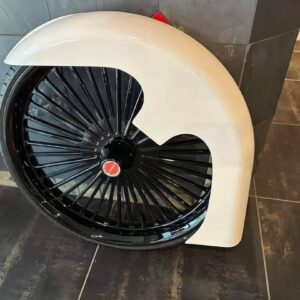 26-inch slick front fender for Harley-Davidson Softail, Dirty Tail, and custom bagger motorcycles