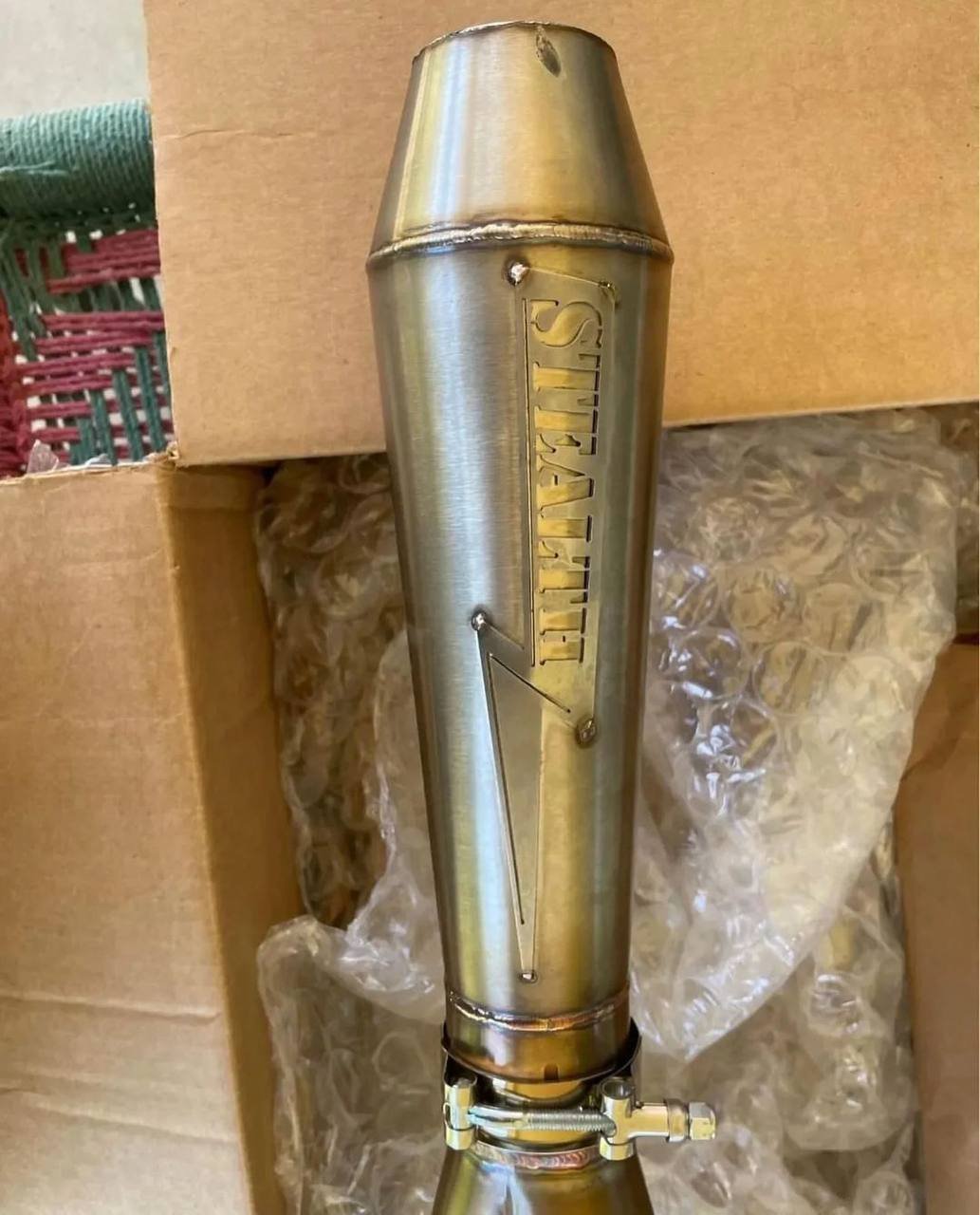 Stealth Exhaust System for Harley-Davidson M8 Softail Models with Cone Muffler - Image 3
