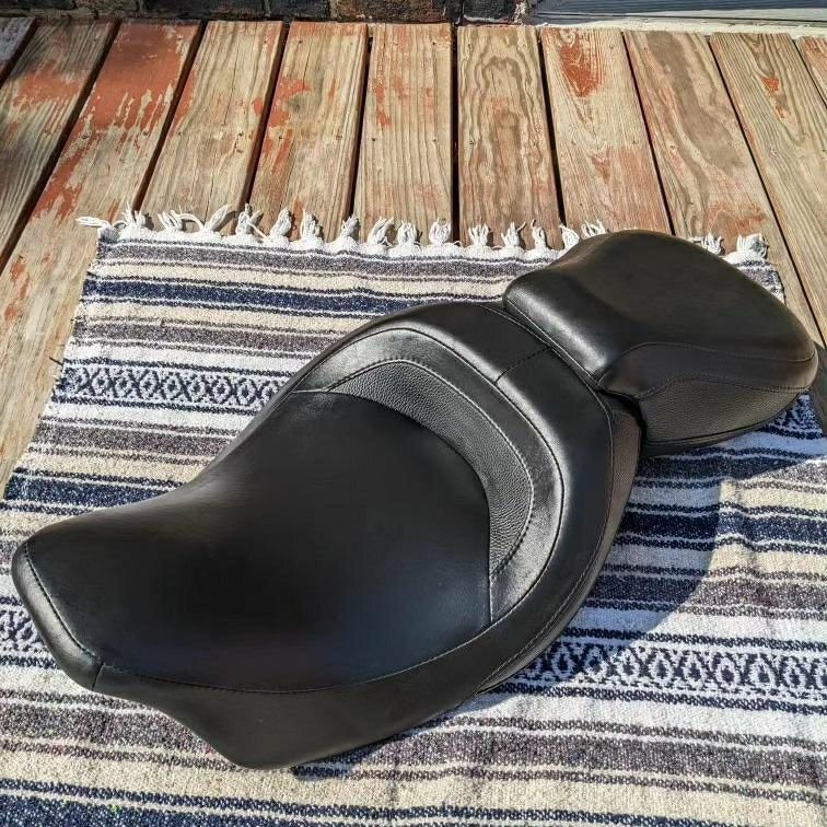 Harley-Davidson CVO low profile touring seat with passenger pillion for 2009-2023 Touring motorcycles